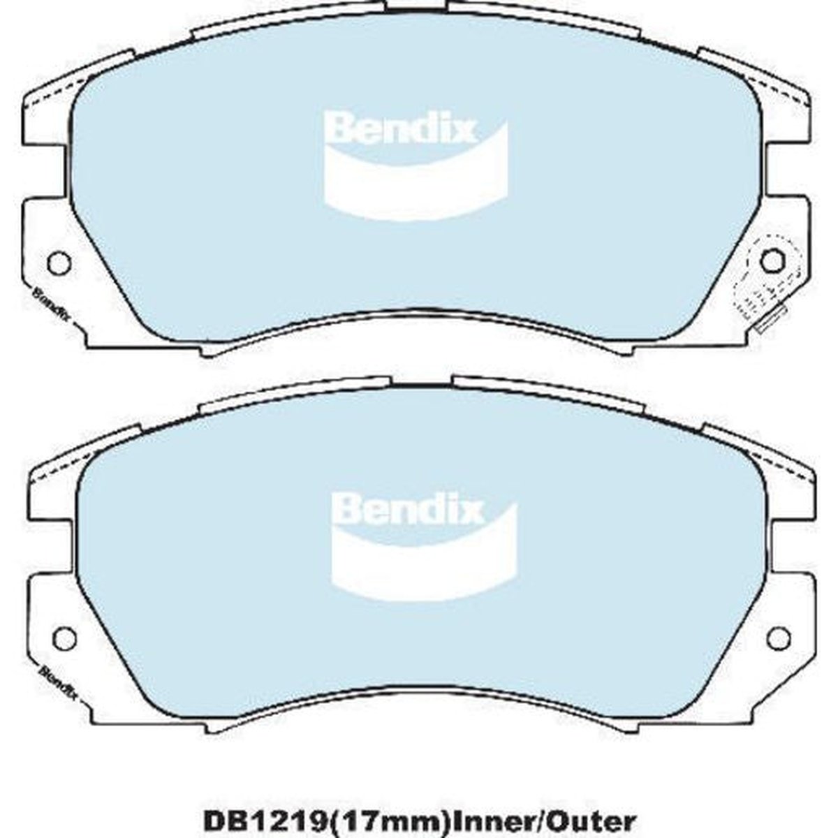 Bendix Heavy Duty Brake Pad Set Front DB1219 HD