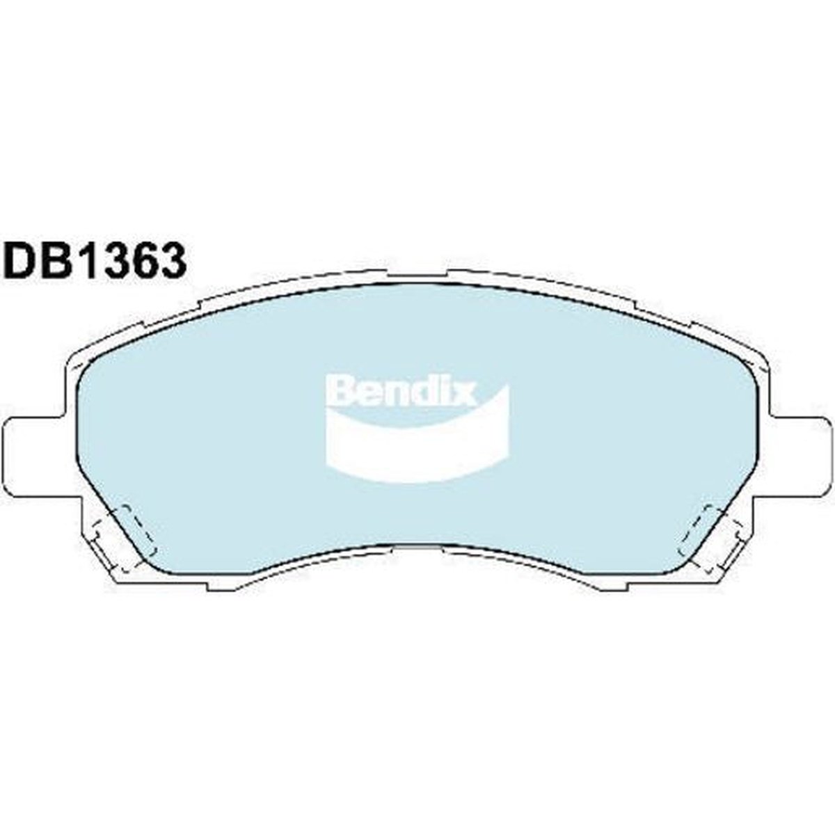 Bendix Heavy Duty Brake Pad Set Front DB1363 HD