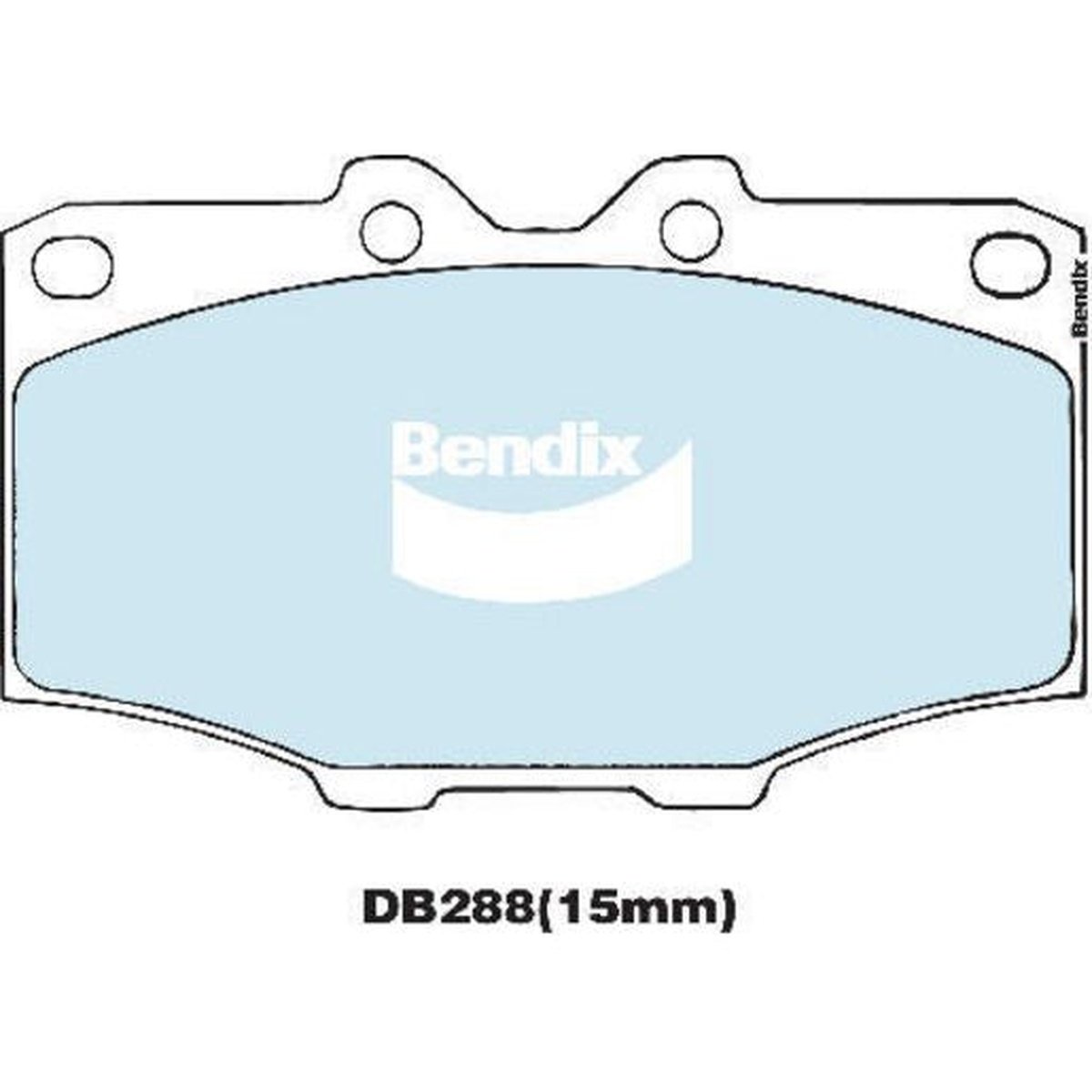 Bendix Heavy Duty Brake Pad Set Front DB288 HD