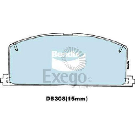 Bendix Heavy Duty Brake Pad Set Front DB308 HD