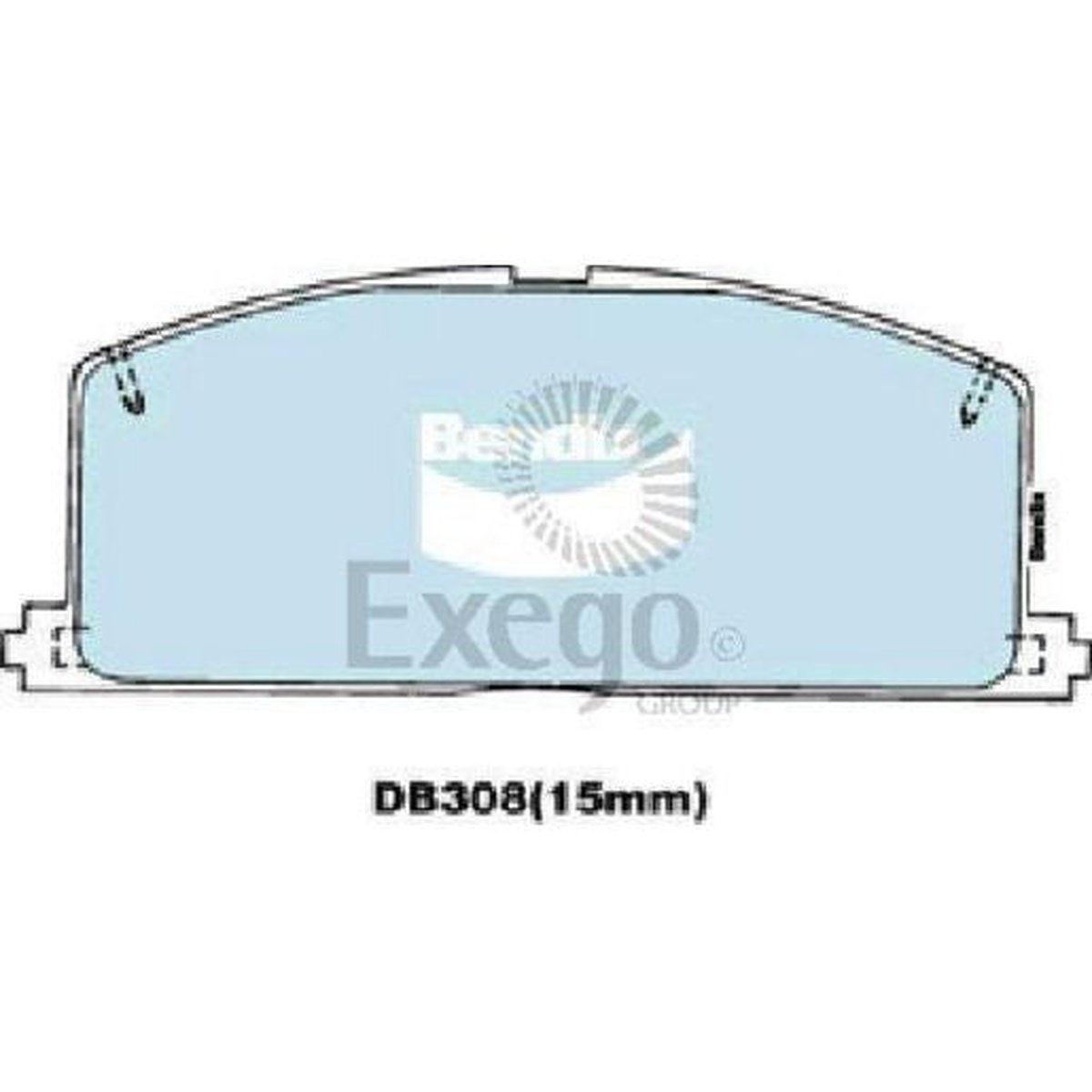 Bendix Heavy Duty Brake Pad Set Front DB308 HD