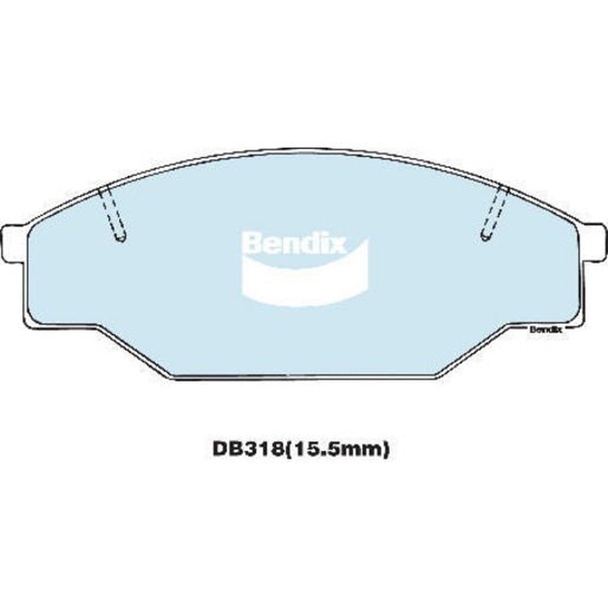 Bendix Heavy Duty Brake Pad Set Front DB318 HD