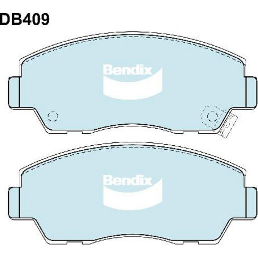 Bendix Heavy Duty Brake Pad Set Front DB409 HD