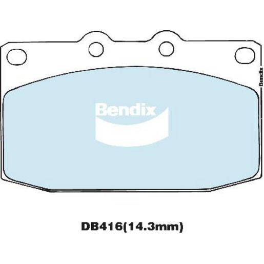 Bendix Ultimate Brake Pad Set Front DB416 ULT
