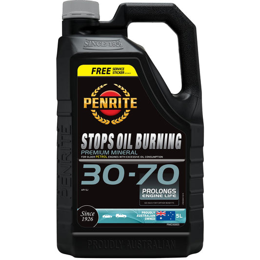 Penrite Stops Burning 30-70 Engine Oil 5L