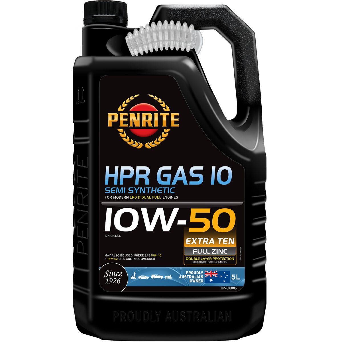 Penrite Gas 10 10W-50 Engine Oil 5L
