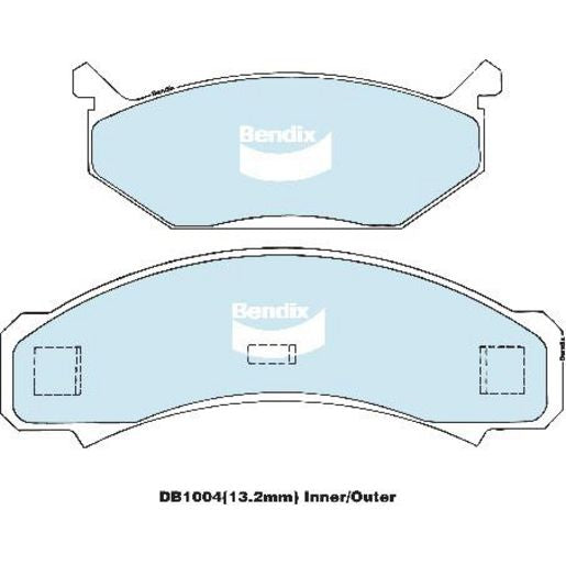 Bendix Heavy Duty Brake Pad Set Front DB1004 HD