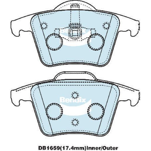 Bendix Brake Pads Set - Heavy Duty DB1659HD