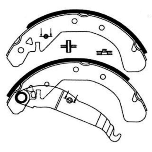 Brake Bonders Brake Shoe 230mm N1788