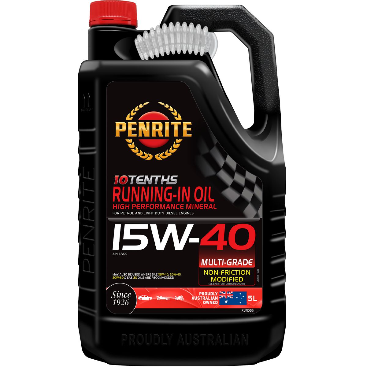 Penrite 10 Tenths Running-In 15W-40 Engine Oil 5L