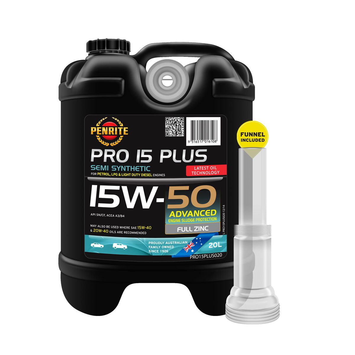 Penrite PRO 15 Plus 15W-50 Engine Oil 20L