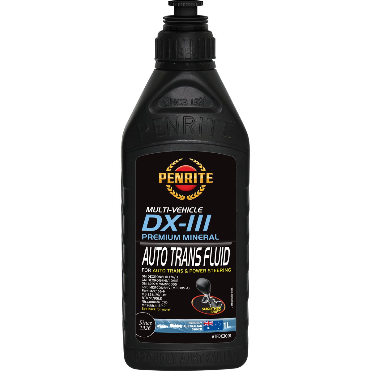 Penrite ATF DXIII Multi Vehicle Automatic Transmission Fluid 1 LATFDX3001