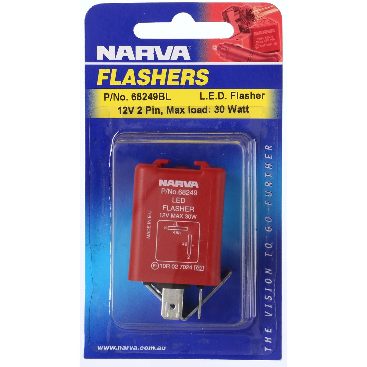 Narva Flasher Unit LED 12V 2 Pin 68249BL