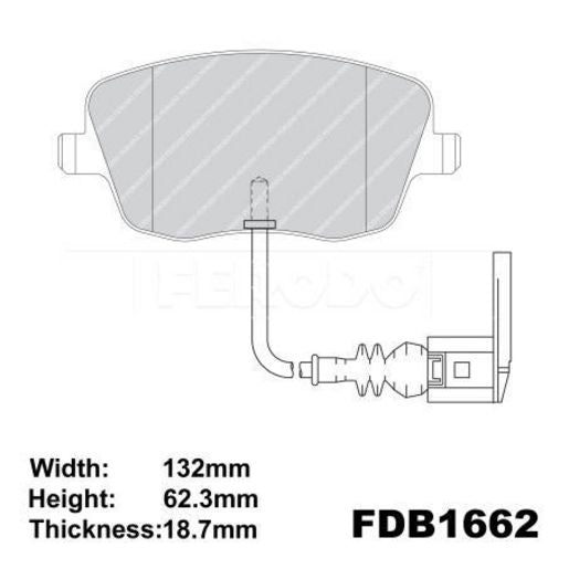Ferodo Brake Pad Set FDB1662
