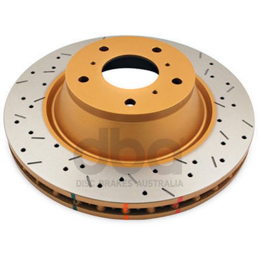 DBA HD 4000 Drilled Slotted Brake Rotor Single 330mm Front DBA4048XS