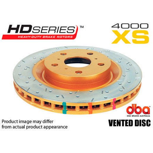 DBA HD 4000 Drilled Slotted Brake Rotor Single 343mm Rear DBA42025XS