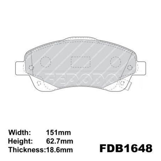 Ferodo Brake Pad Set FDB1648