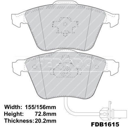 Ferodo Brake Pad Set FDB1629