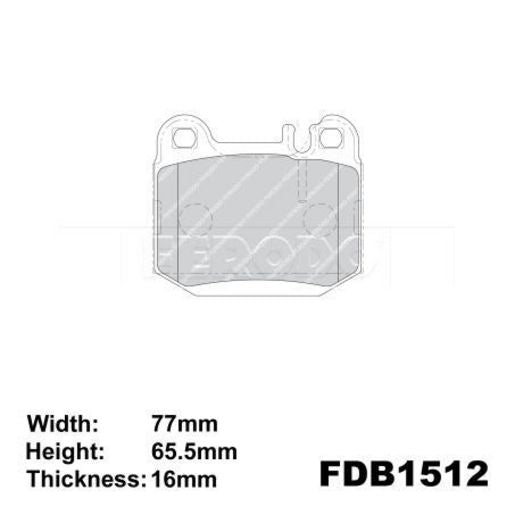 Ferodo Brake Pad Set FDB1512