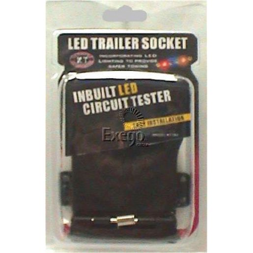 KT Cables LED 7 Pin Flat Trailer Socket KT703