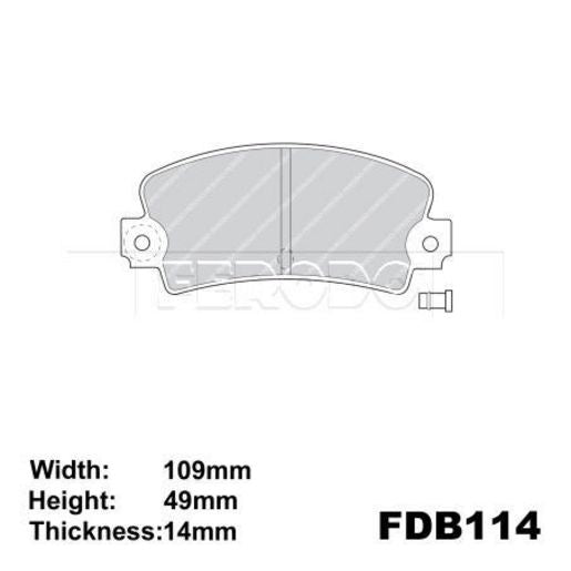Ferodo Brake Pad Set FDB114