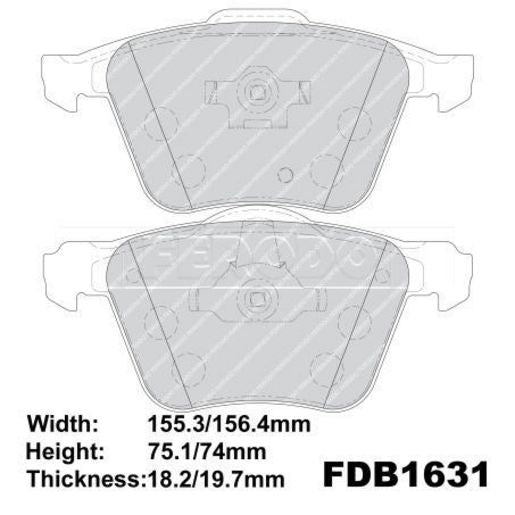 Ferodo Brake Pad Set FDB1631