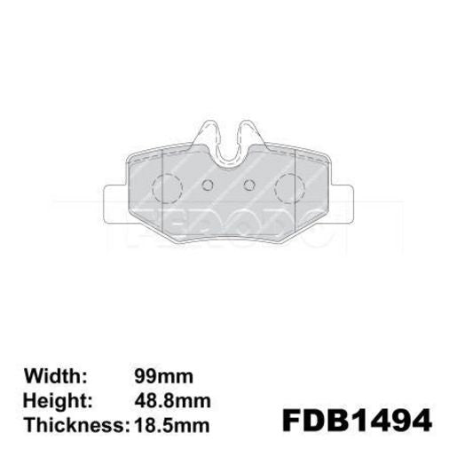 Ferodo Brake Pad Set FDB1494