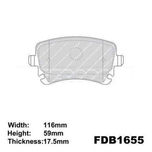 Ferodo Brake Pad Set FDB1655