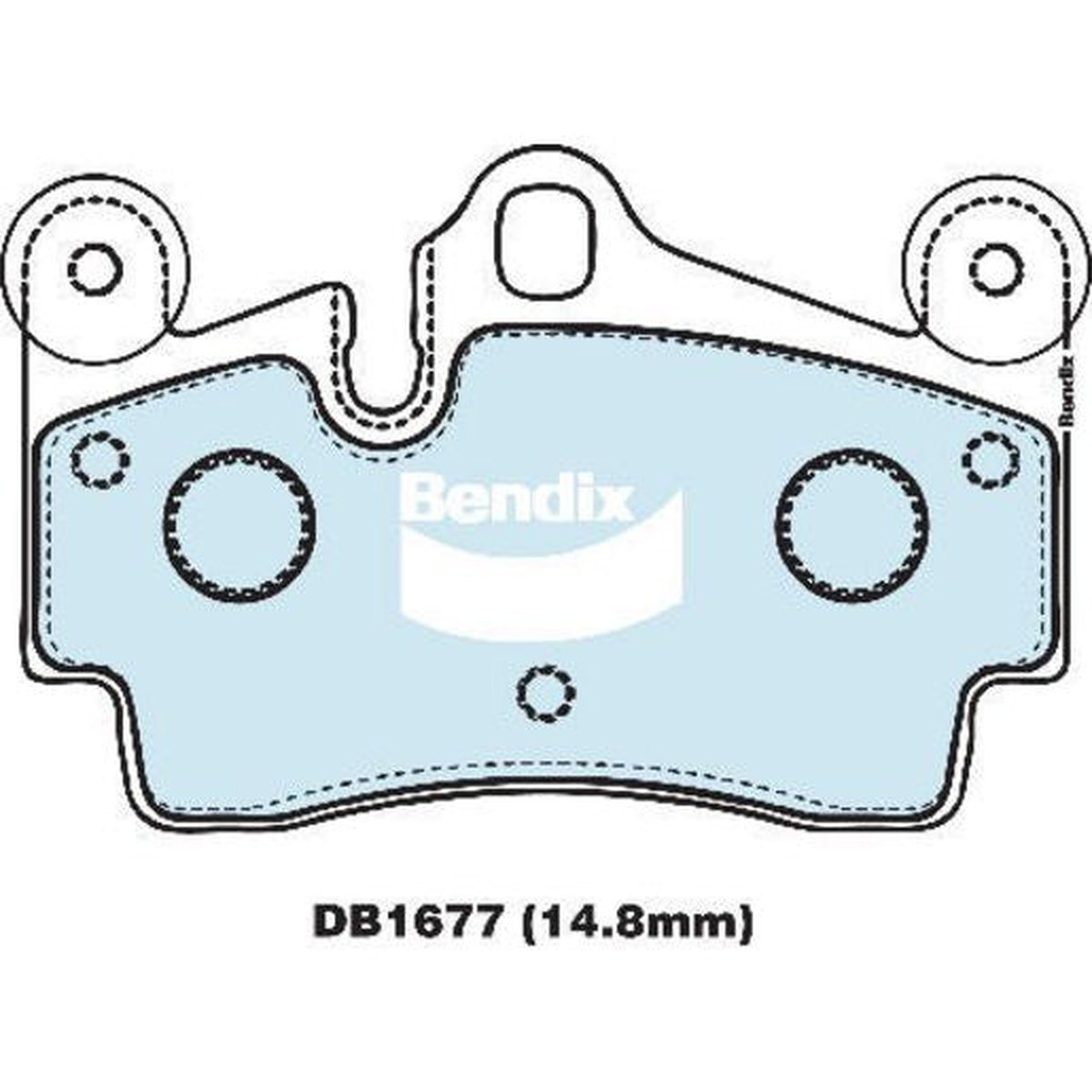 Bendix EURO Brake Pad Set Rear DB1677 EURO+