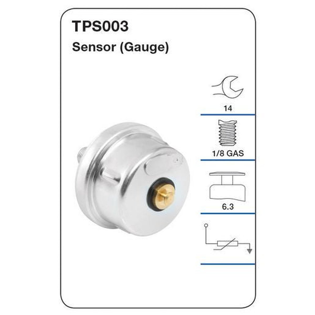 Tridon Oil Pressure Sensor TPS003