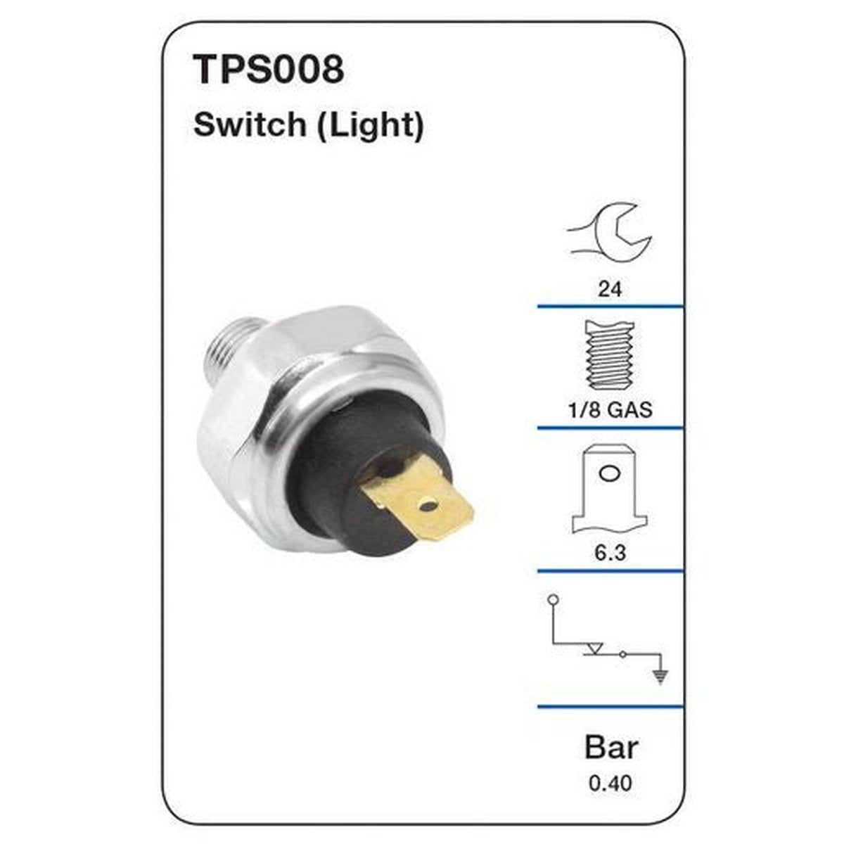 Tridon Oil Pressure Switch TPS008