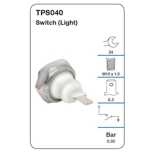 Tridon Oil Pressure Switch TPS040