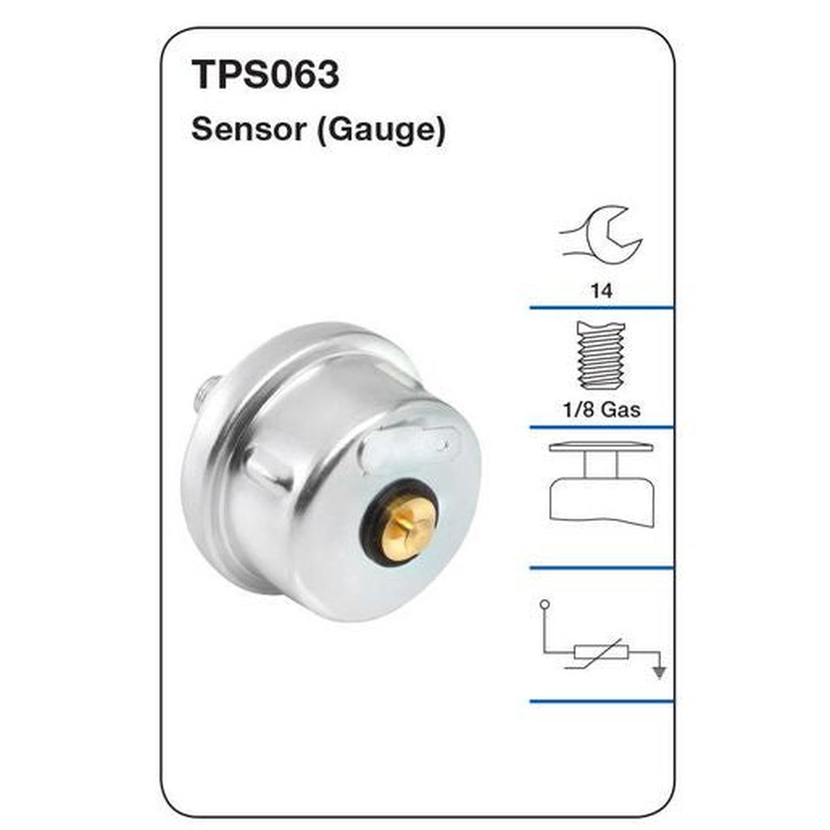 Tridon Oil Pressure Switch TPS063