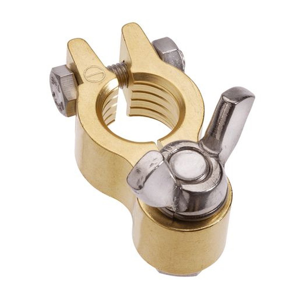 PROJECTA Premium Forged Brass Battery Terminal Heavy Duty Negative Wingnut Mount BT614H-N1