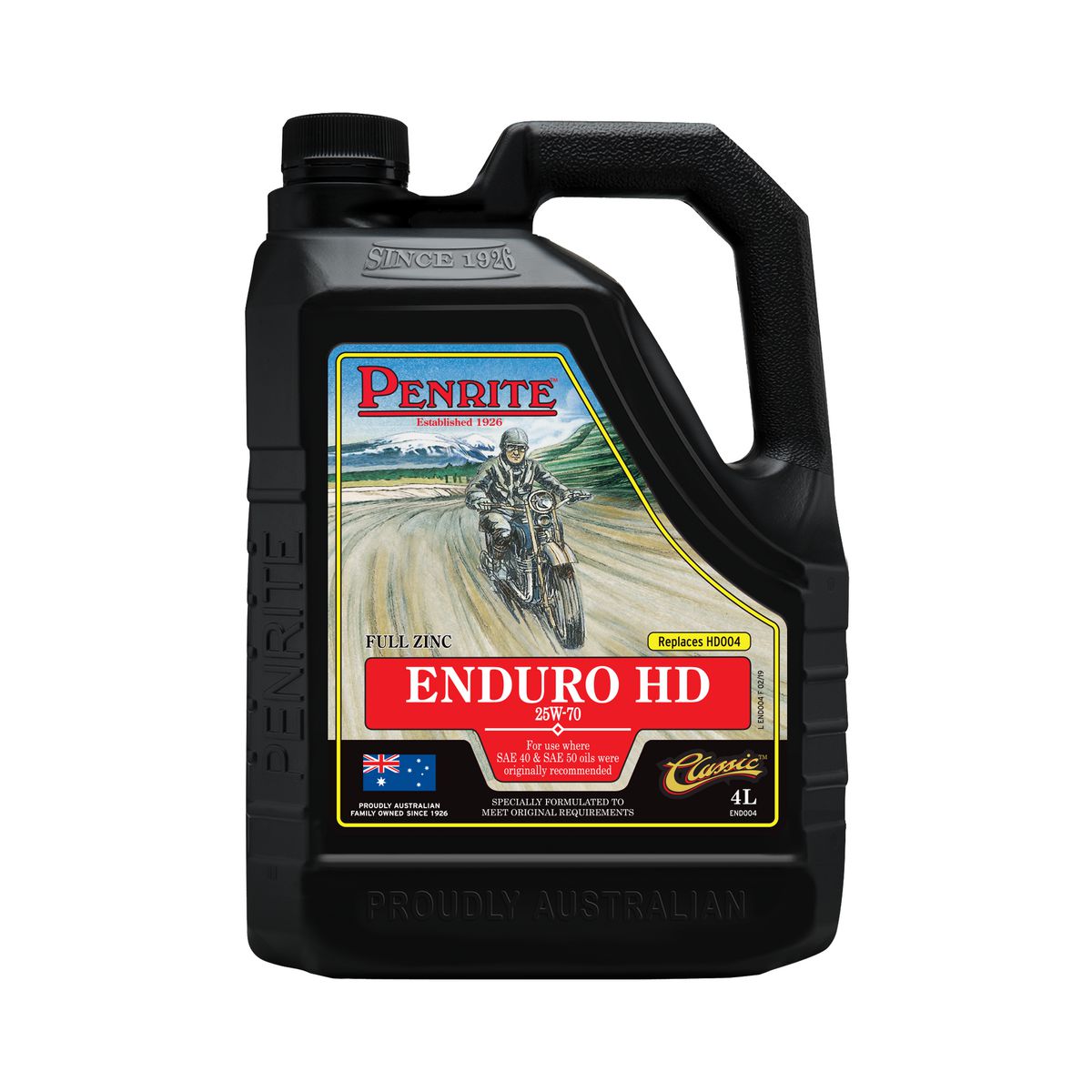 Penrite Enduro Motorcycle Engine Oil 25W-70 API SG 4L