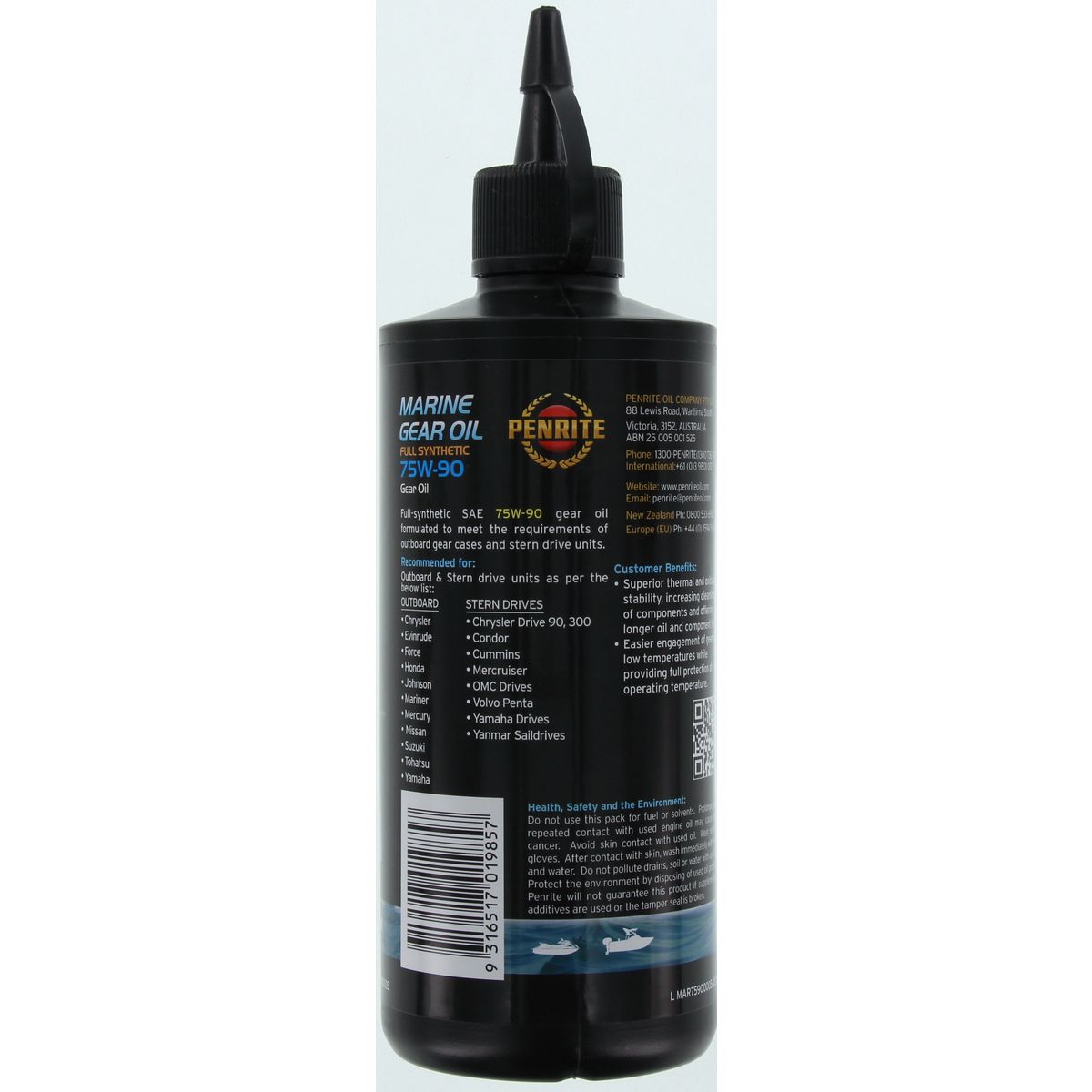 Penrite Marine Gear Oil 75W-90 500mL