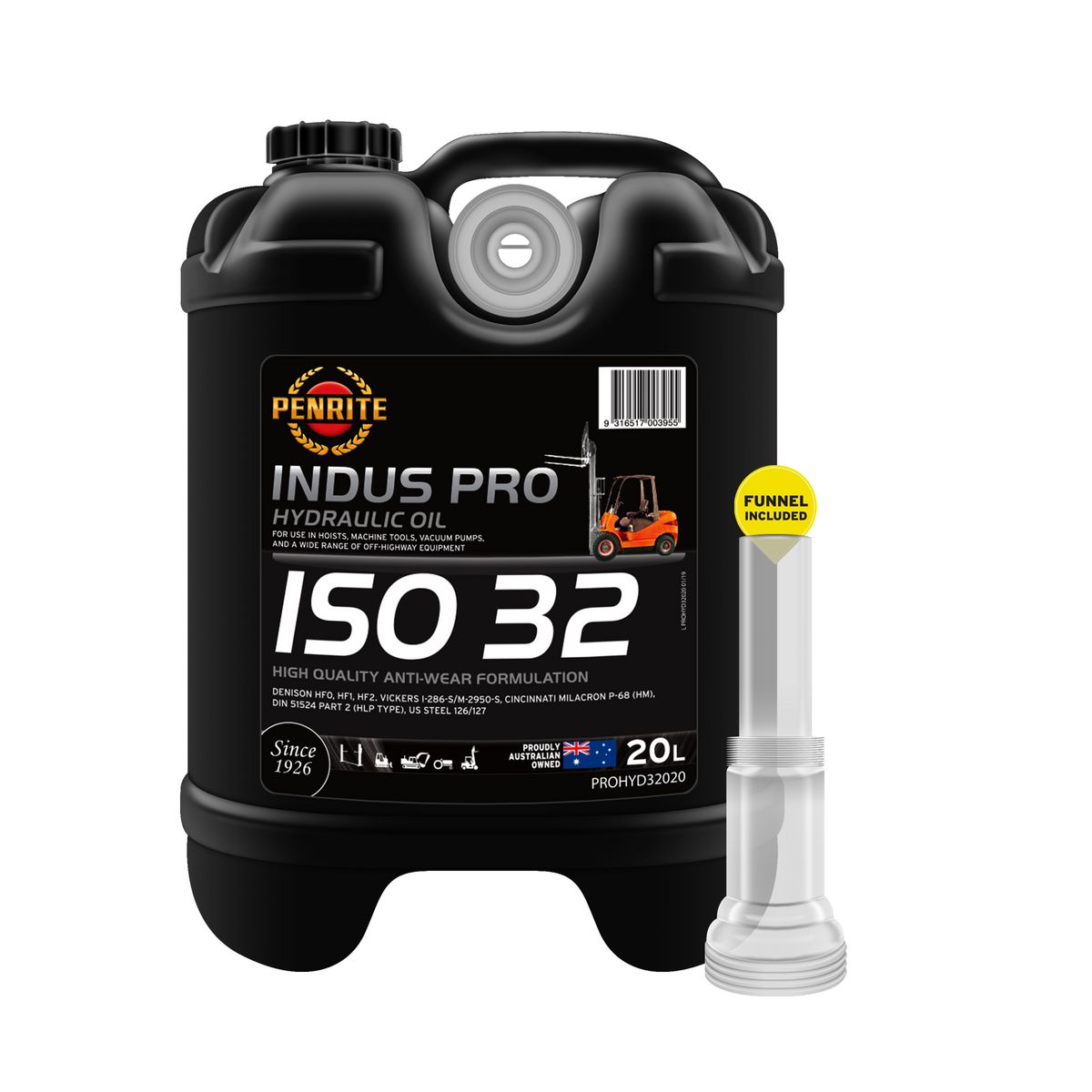 Penrite Indus Pro Hydraulic 32 Hydraulic Oil 20L