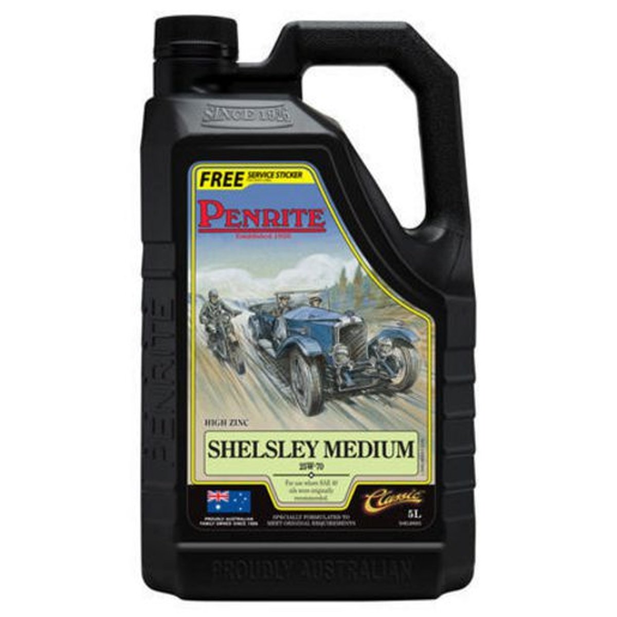 Penrite Classic Shelsley Medium 25W-70 Engine Oil 5L SHELM005
