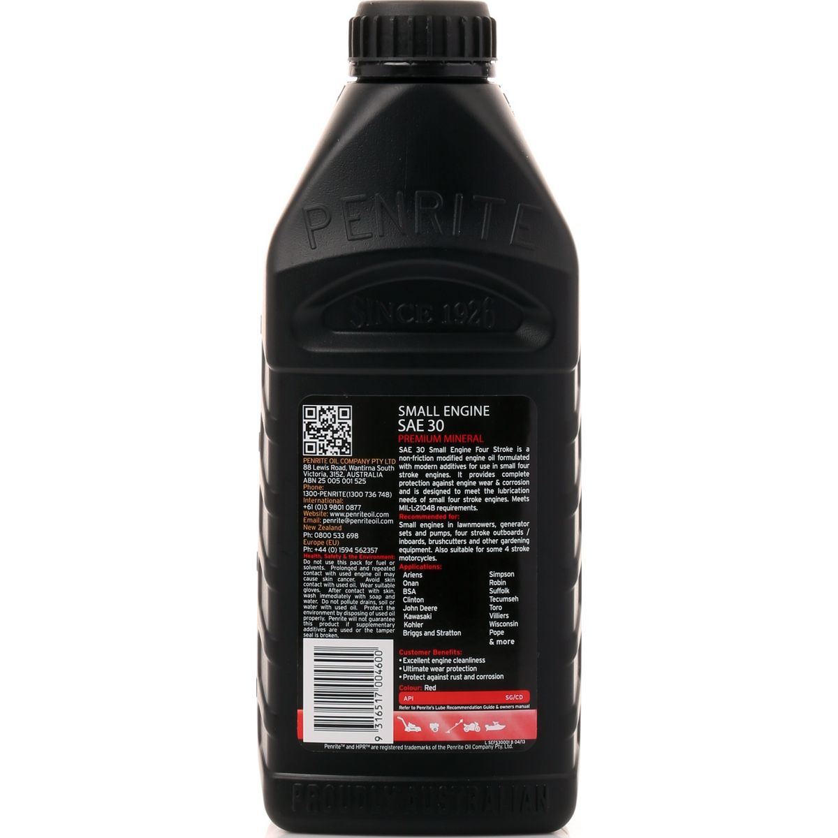 Penrite Small Engine 4 Stroke Oil 10W-30 1L