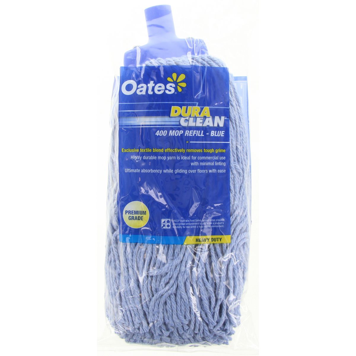 Oates Duraclean Mop Synthetic Blend Yarn Head Blue 400g 165714