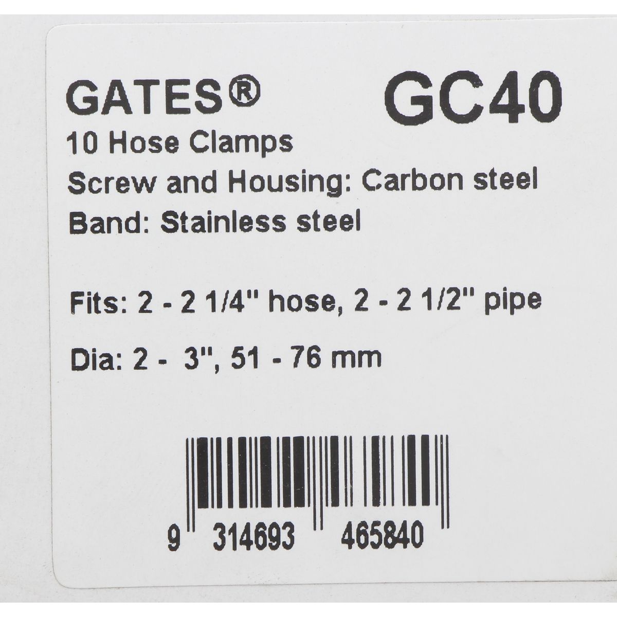Gates Hose Clamps GC40