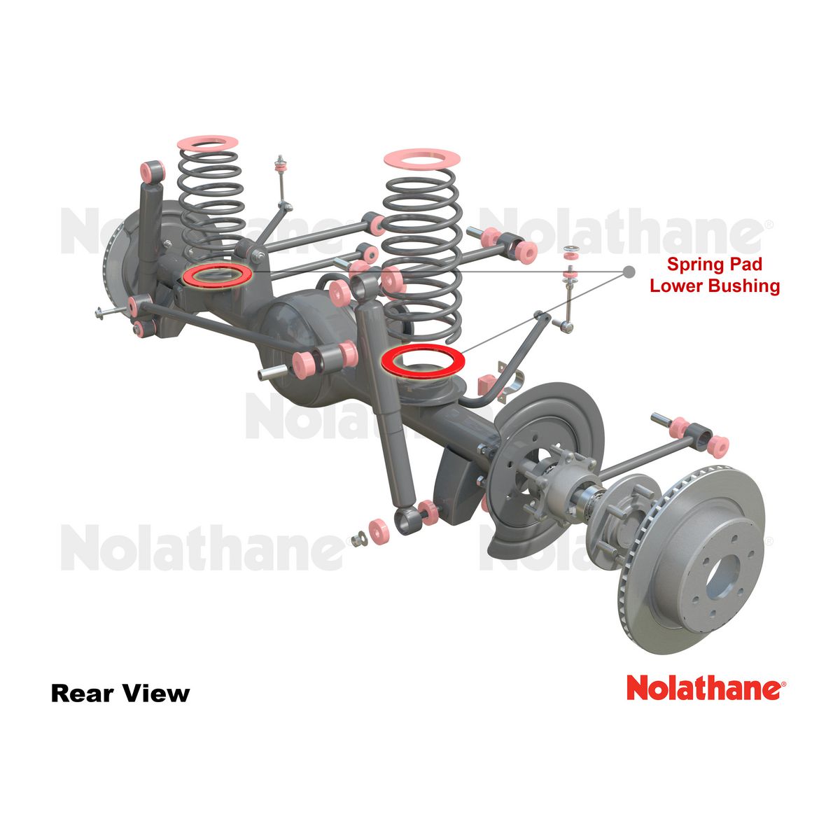 Nolathane Coil Spring Pad Kit 47333