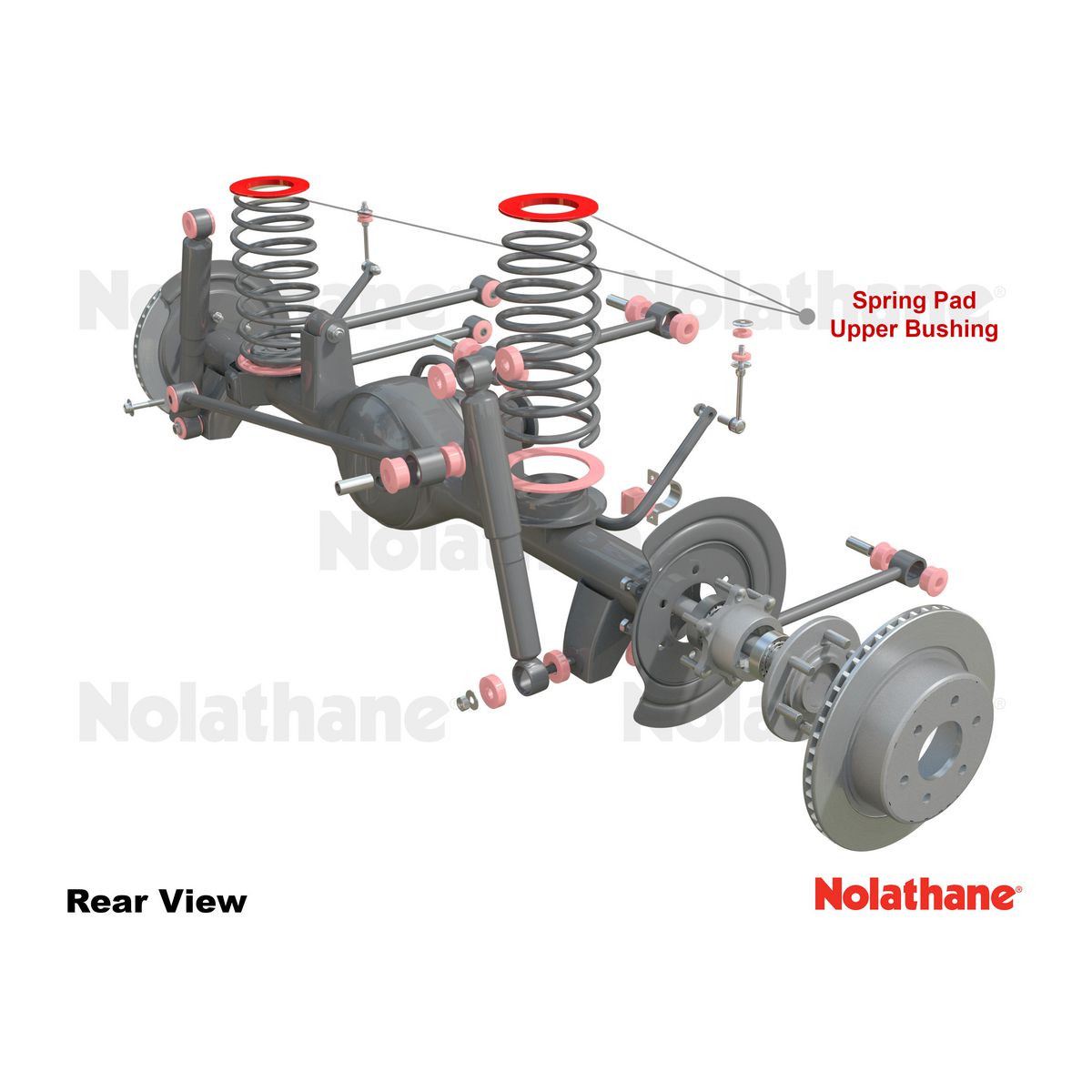 Nolathane Coil Spring Pad Kit Upper 47335