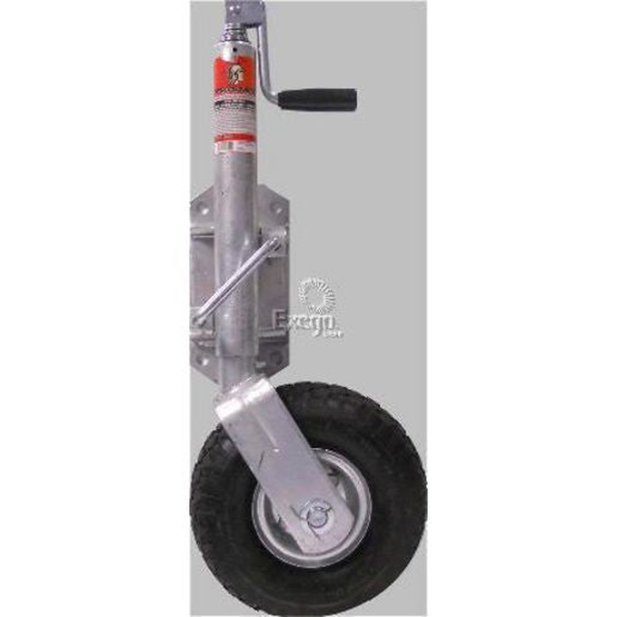 Trojan 350 X 4 in Pneumatic Tyre 120 Kg 250mm Lift Galvanised Steel Jockey Wheel 303115