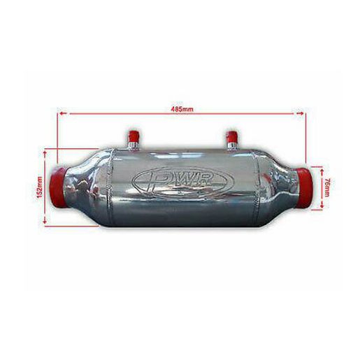 PWR Liquid To Air Barrel Intercooler 150x250mm 3" Outlets PWI2917