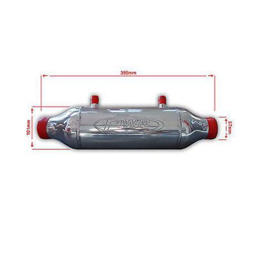 PWR Liquid To Air Barrel Intercooler 100x250mm 2.25" Outlets PWI2920