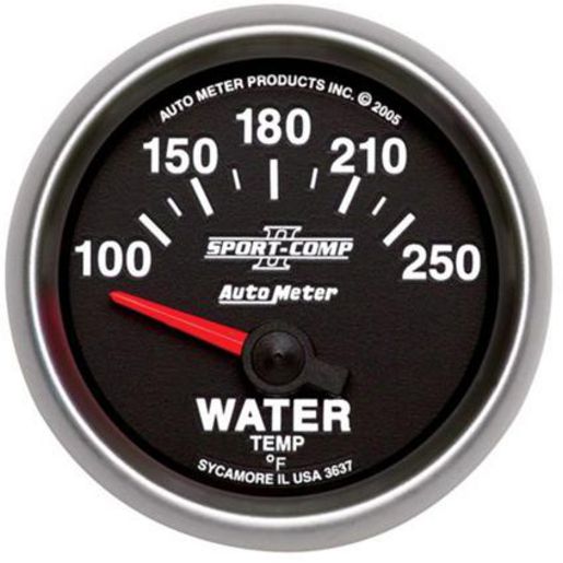 Autometer Sport-Comp II 2-1/16in Water Temp Gauge 100-250F AU3637