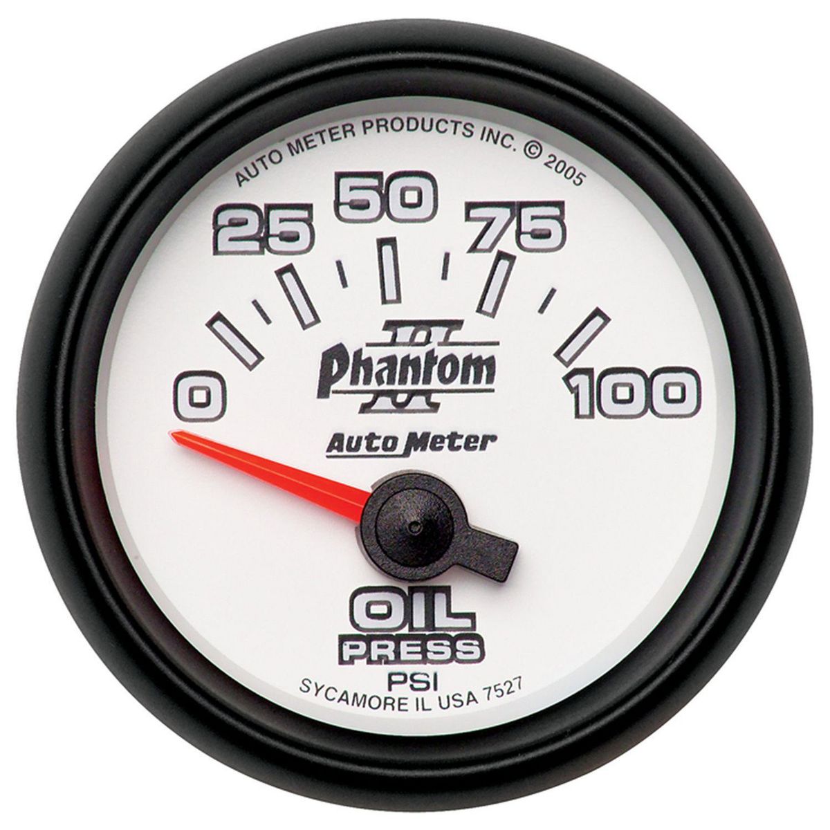 Autometer Phantom II 2-1/16in Oil Pressure Gauge 0-100PSI AU7527