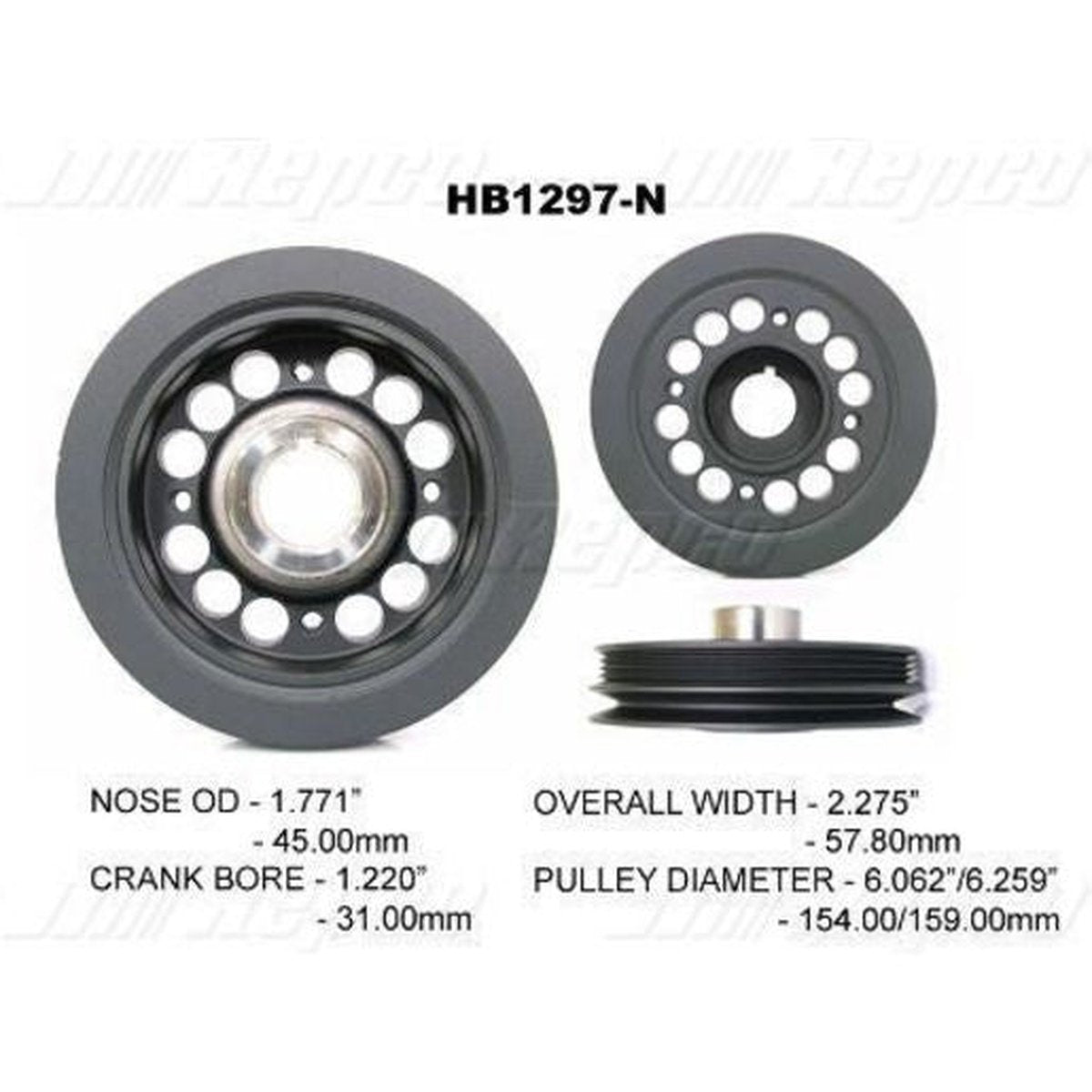 Powerbond OEM Replacement Harmonic Balancer HB1297N