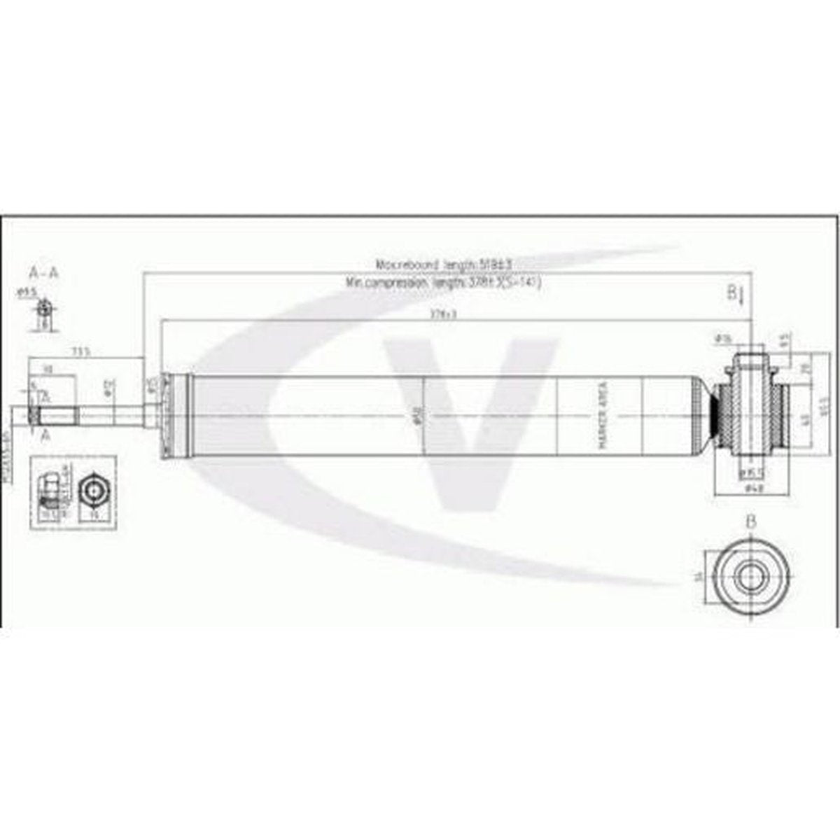 Monroe Gas Magnum Shock Absorber Pair D4003